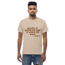 Load image into Gallery viewer, Greater is Within You, Men&#39;s T-Shirt
