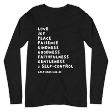 Load image into Gallery viewer, Fruits of the Spirit, Men&#39;s Long Sleeve Crewneck T-shirt
