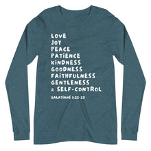 Load image into Gallery viewer, ruits of the Spirit, Women&#39;s Long Sleeve Crewneck T-shirt
