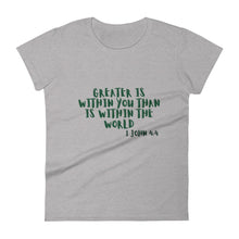 Load image into Gallery viewer, Greater is Within You, Women&#39;s T-Shirt
